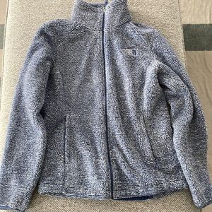 North Face Osito 2 Jacket. Fjord Blue and white stripe. Size small. Gorgeous!